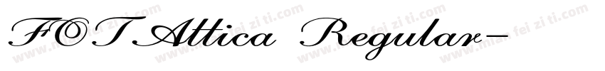 FOTAttica Regular字体转换
